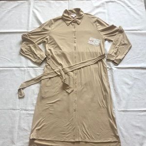 LuLaRoe Kaki Ellie shirt dress small